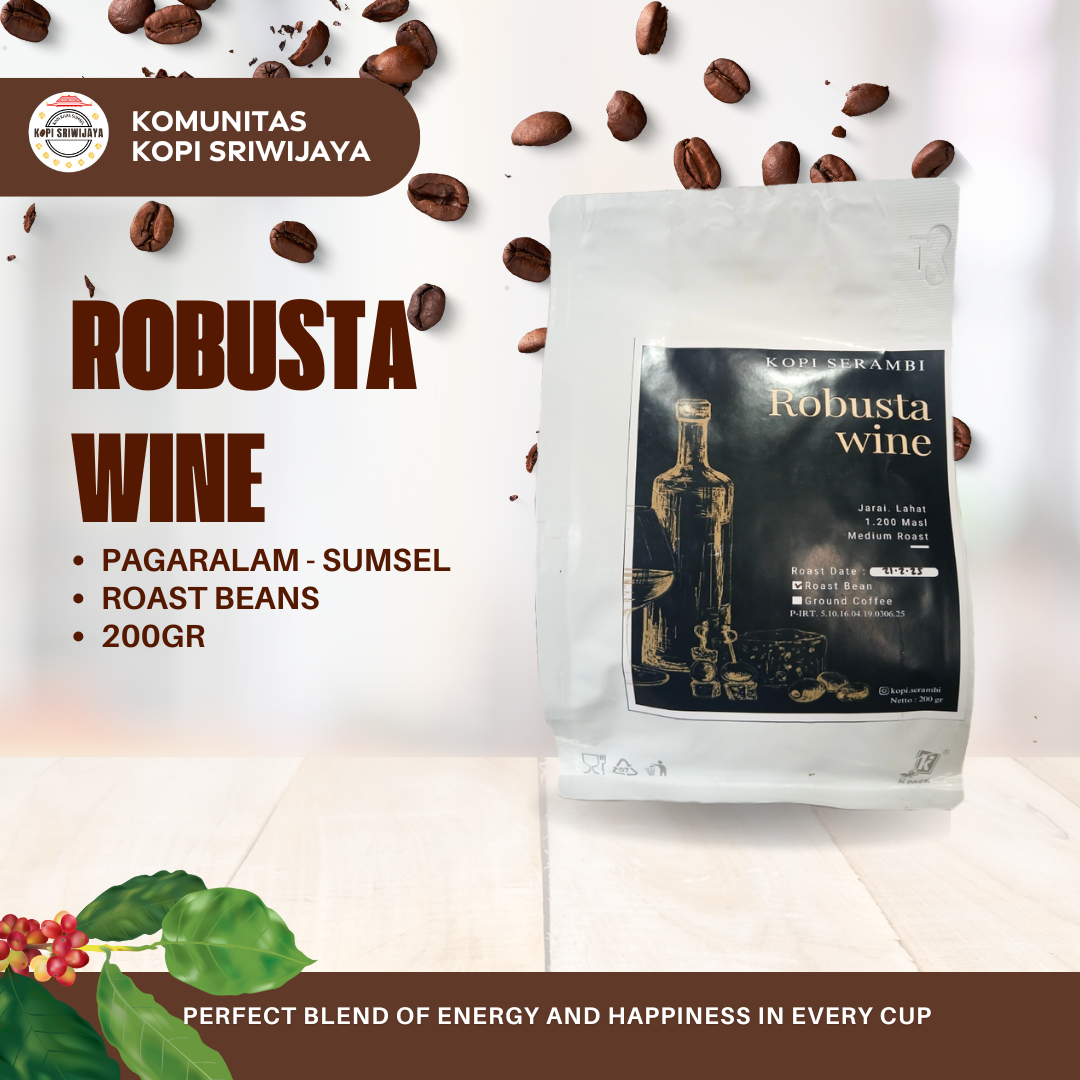 Kopi Serambi - Robusta Wine - Jarai, Lahat